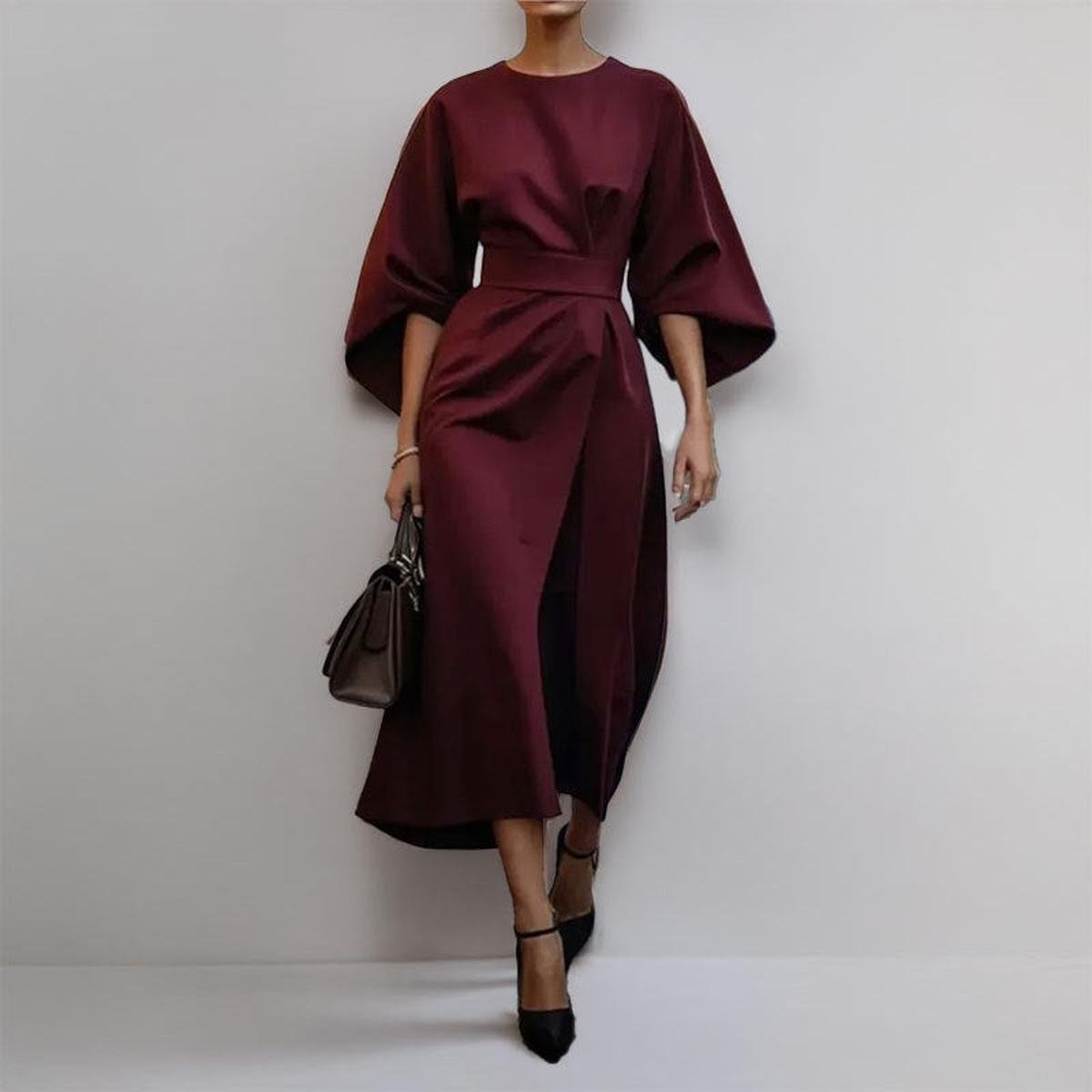 Caterina – Abito Maxi Drappeggiato