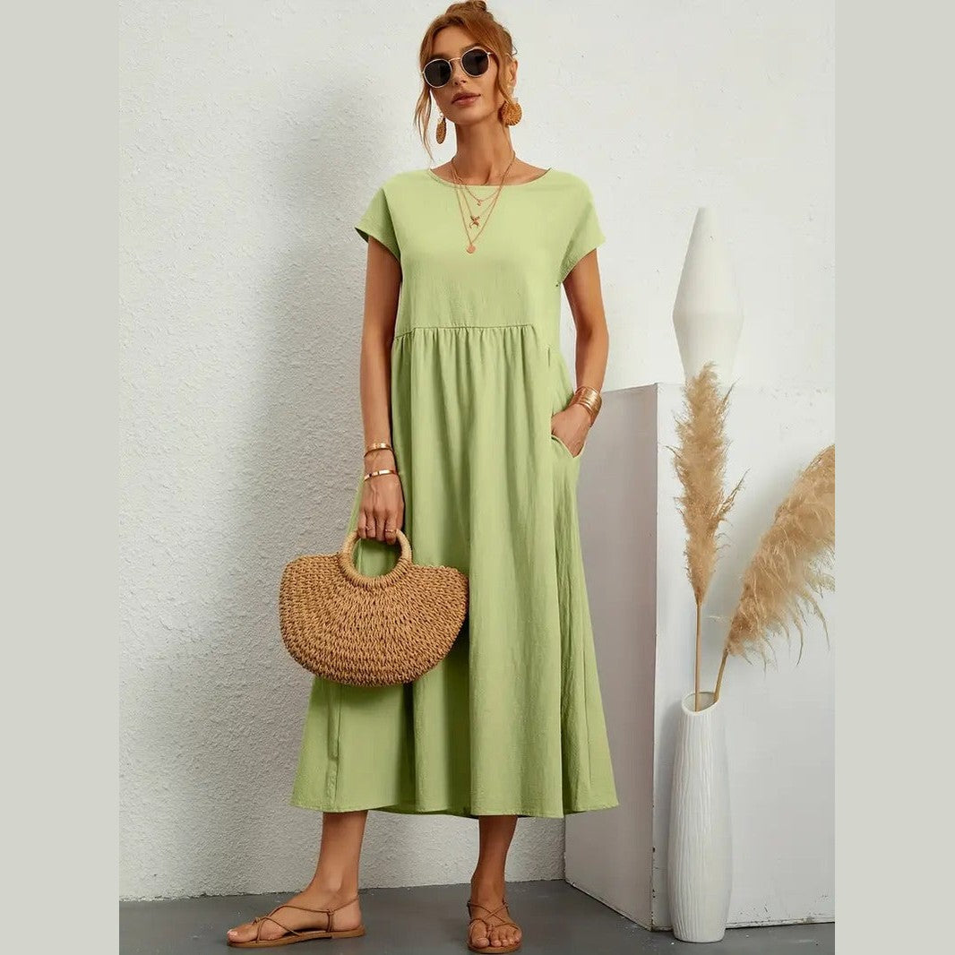 Elisa – Abito Midi Elegante e Floreale