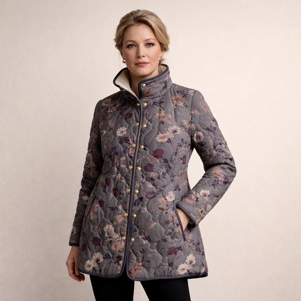 Elisa – Giacca Invernale Donna Elegante e Floreale