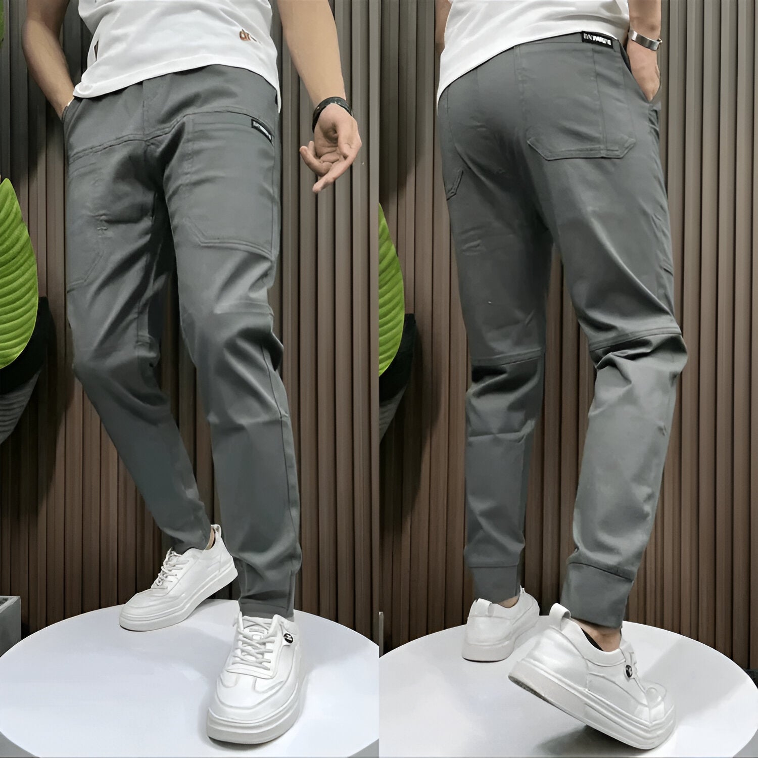 Lina – Pantaloni Cargo Uomo Elegante e Floreale
