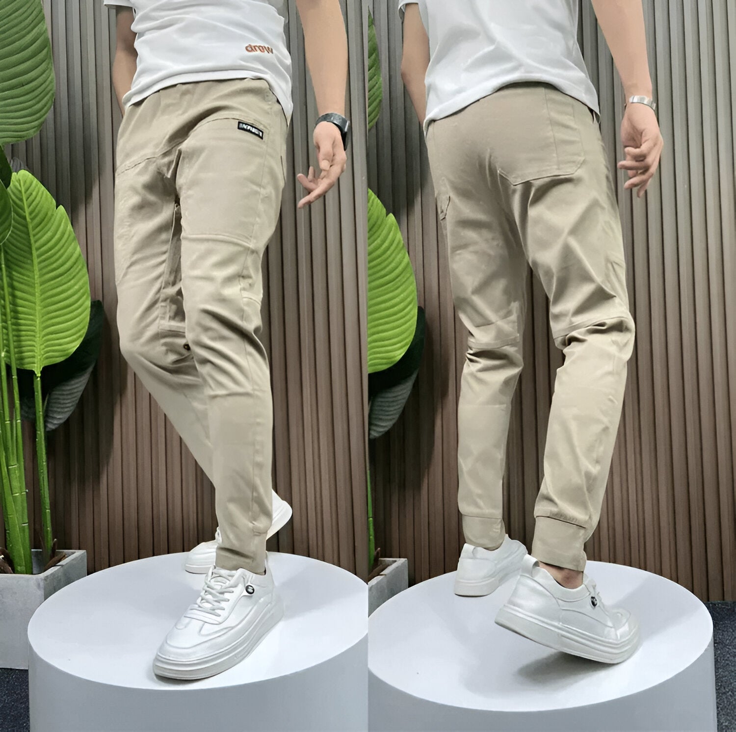 Lina – Pantaloni Cargo Uomo Elegante e Floreale