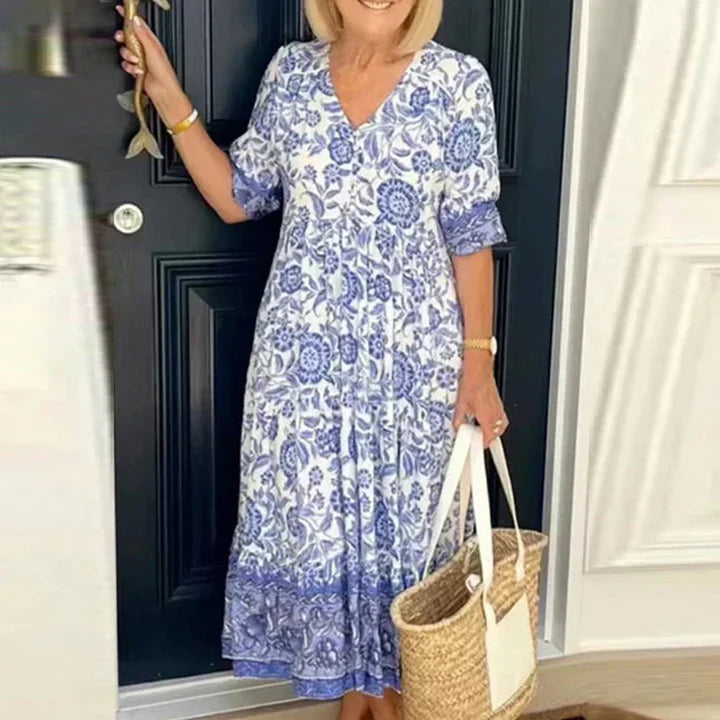 Sonia – Abito Elegante e Floreale