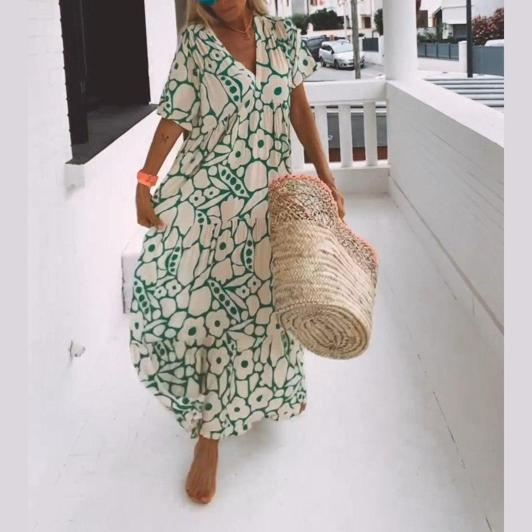 Beatrice – Abito Maxi Drappeggiato