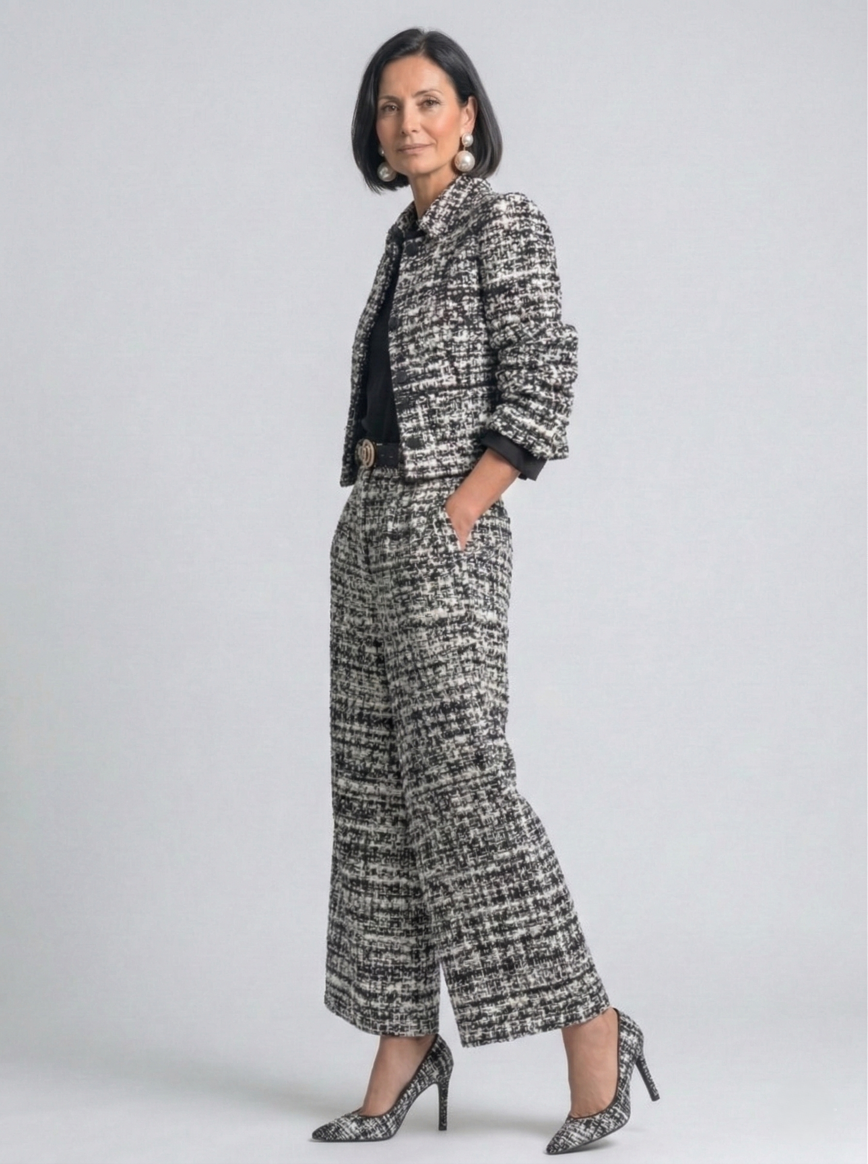 Lucia– Completo Elegante Drappeggiato