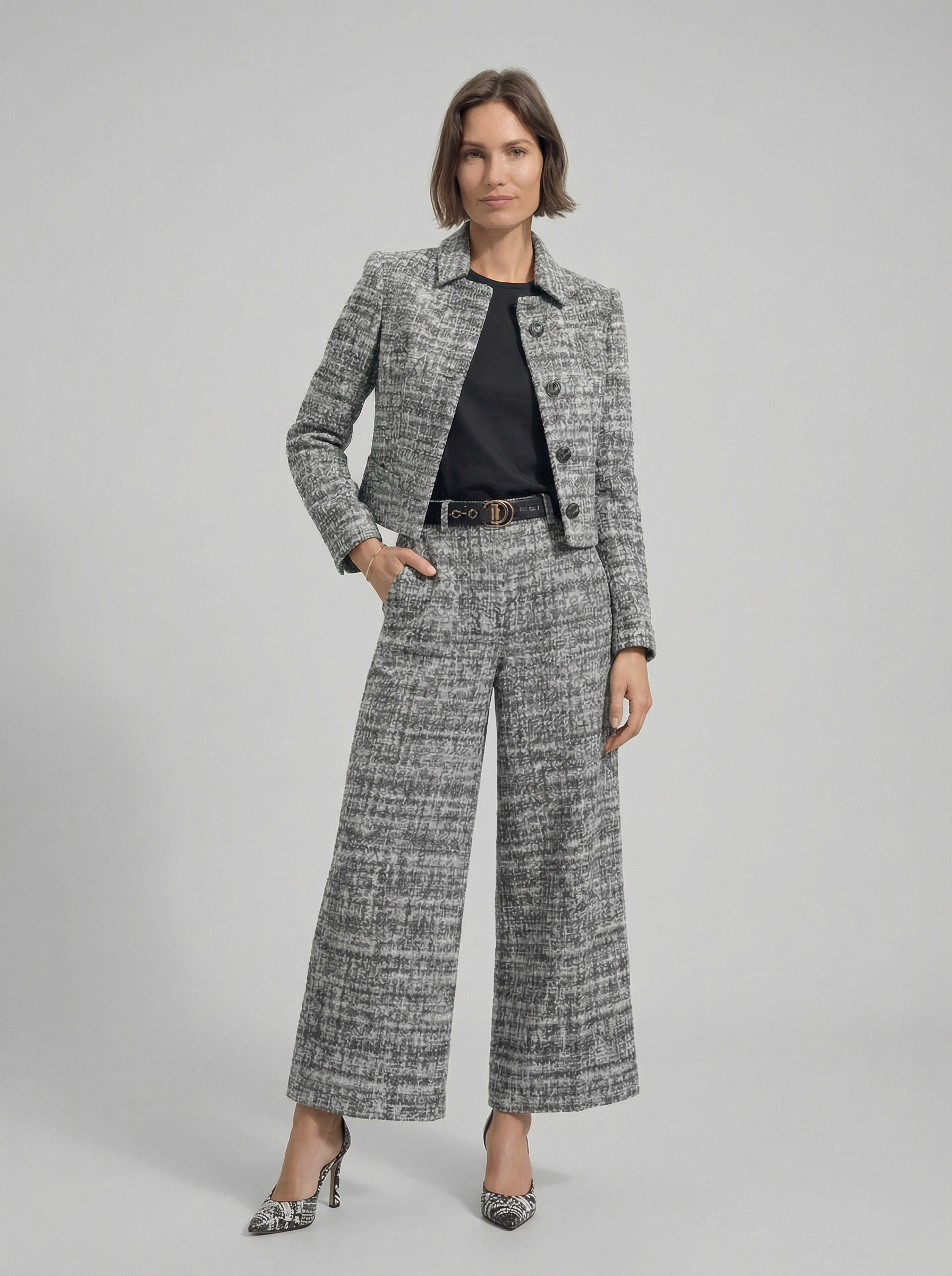Lucia– Completo Elegante Drappeggiato