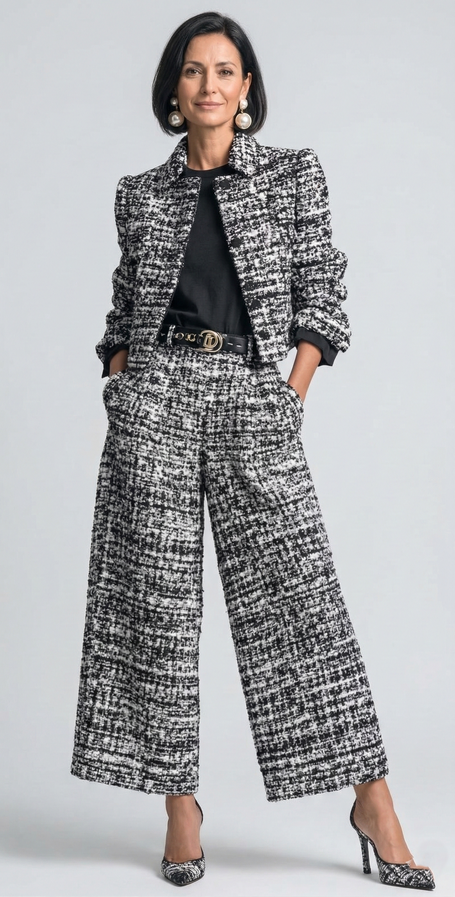 Lucia– Completo Elegante Drappeggiato