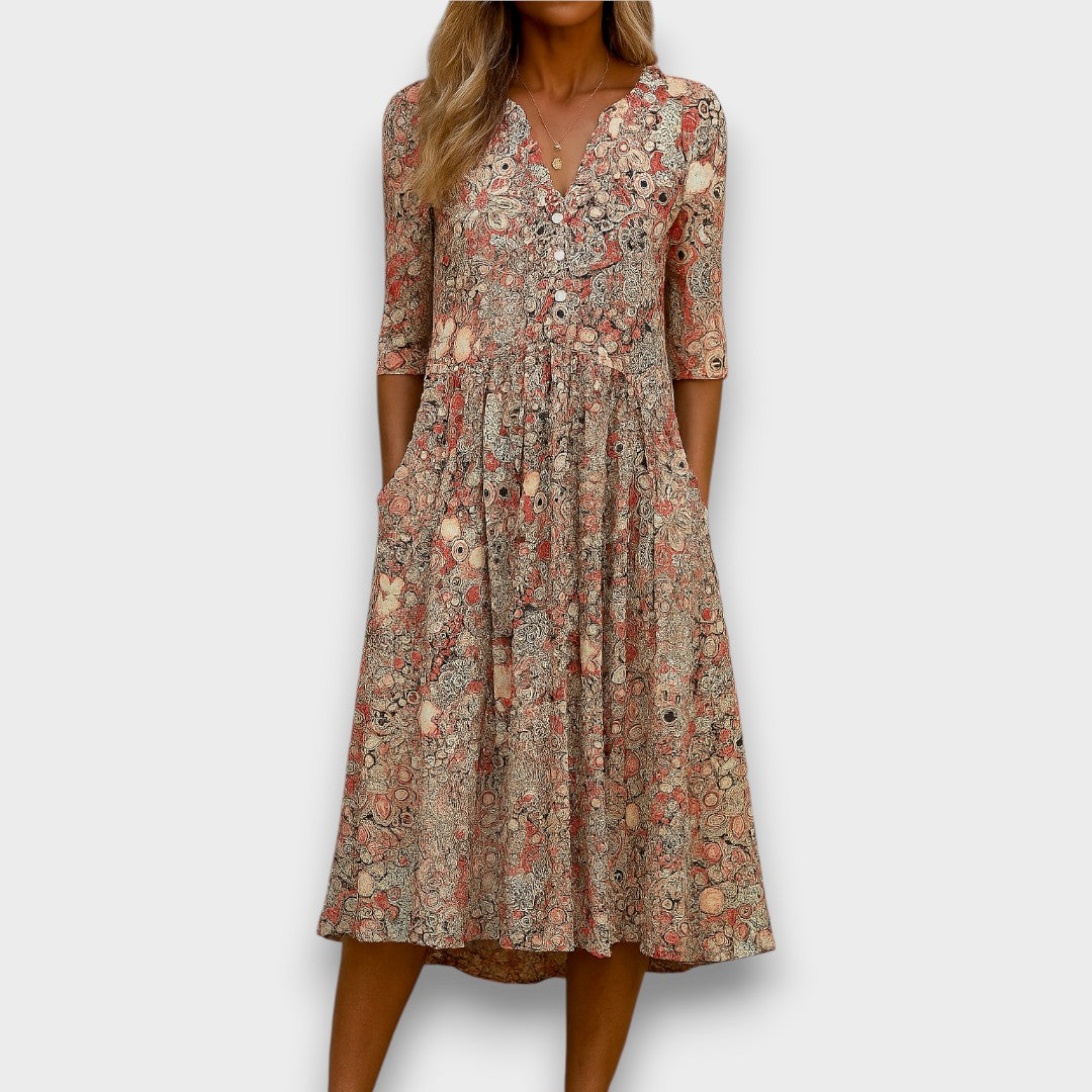 Sofia – Abito Midi Drappeggiato