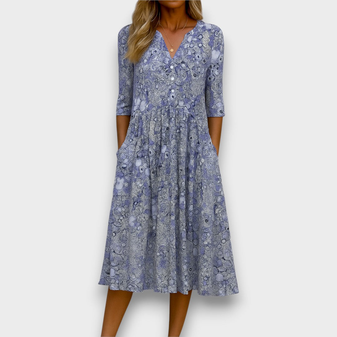 Sofia – Abito Midi Drappeggiato