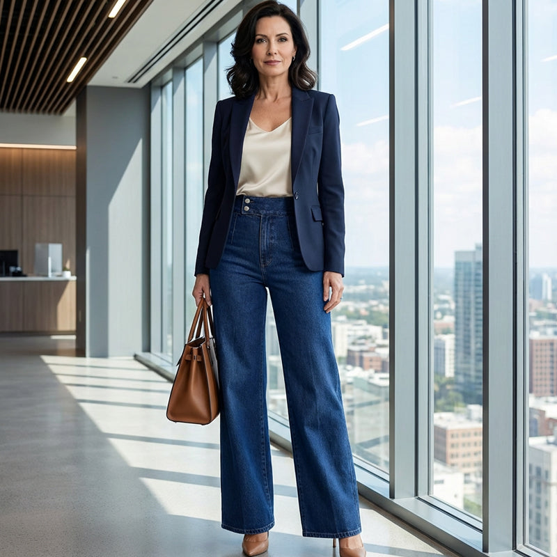 Sofia – Jeans Eleganti Donna Drappeggiato